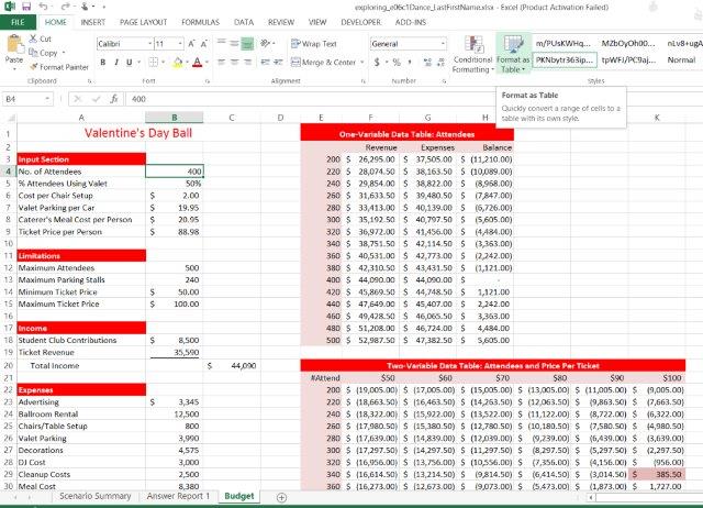 Excel Solution For Myitlab What If Analysis Case